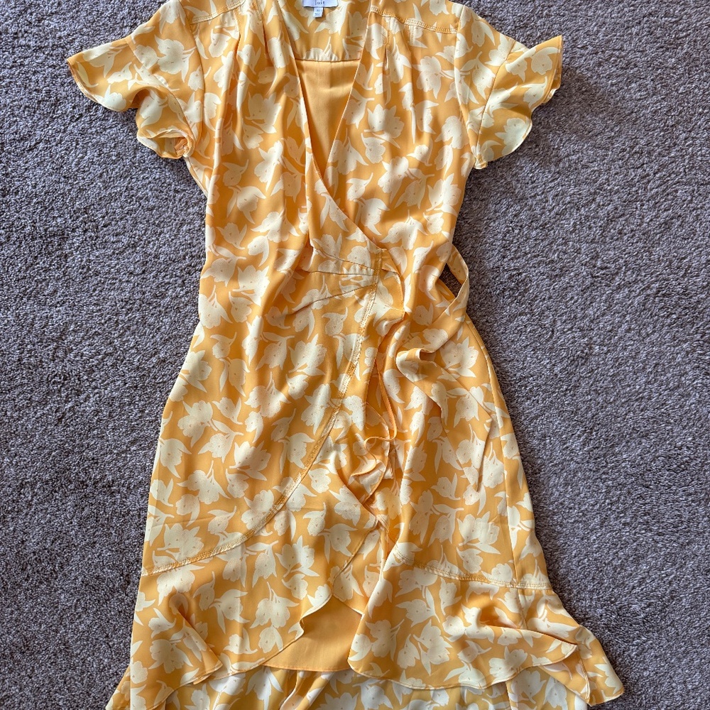 Yellow floral dress
